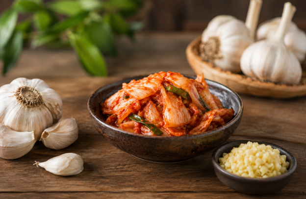 Fresh Garlic: A Key Ingredient in Our Kimchi